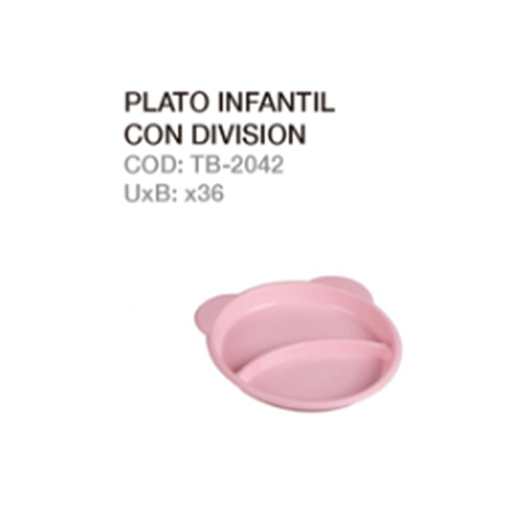 Plato Infantil Con Division
