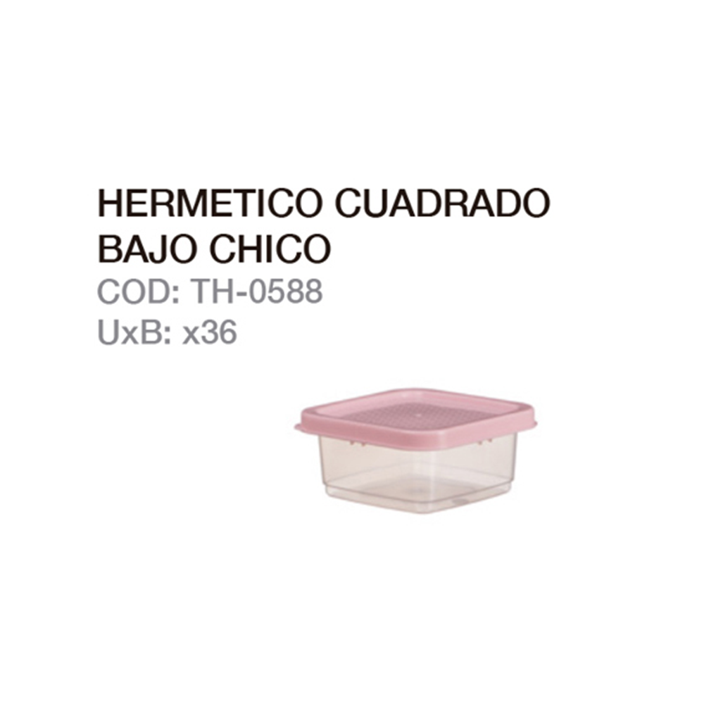 Hermetico Cuadrado Bajo Chico