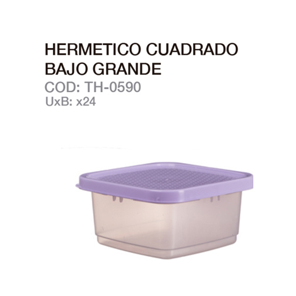 Hermetico Cuadrado Bajo Grande