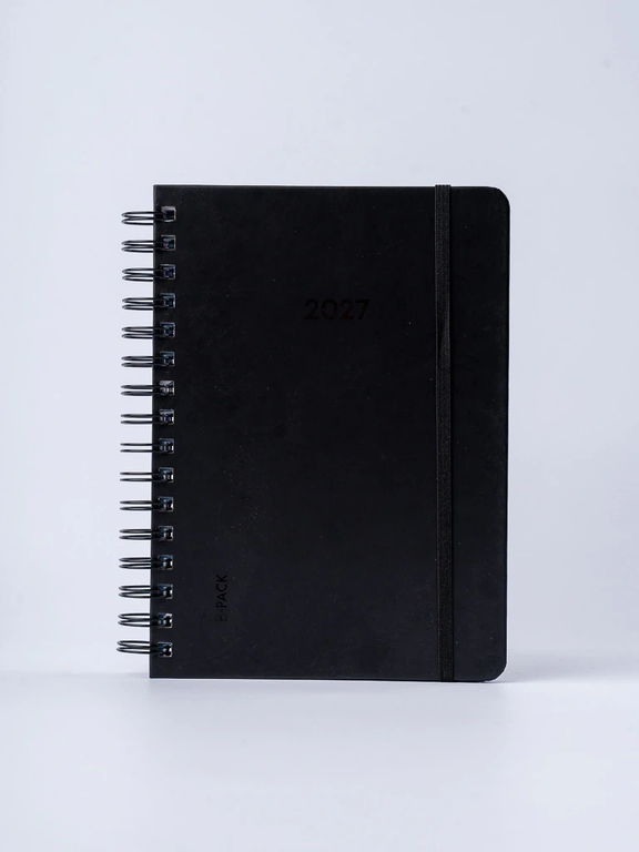 AGENDA FW 2027 B-PACK ESPIRALADA 15X21 SEMANA A LA VISTA 203803 BLACK