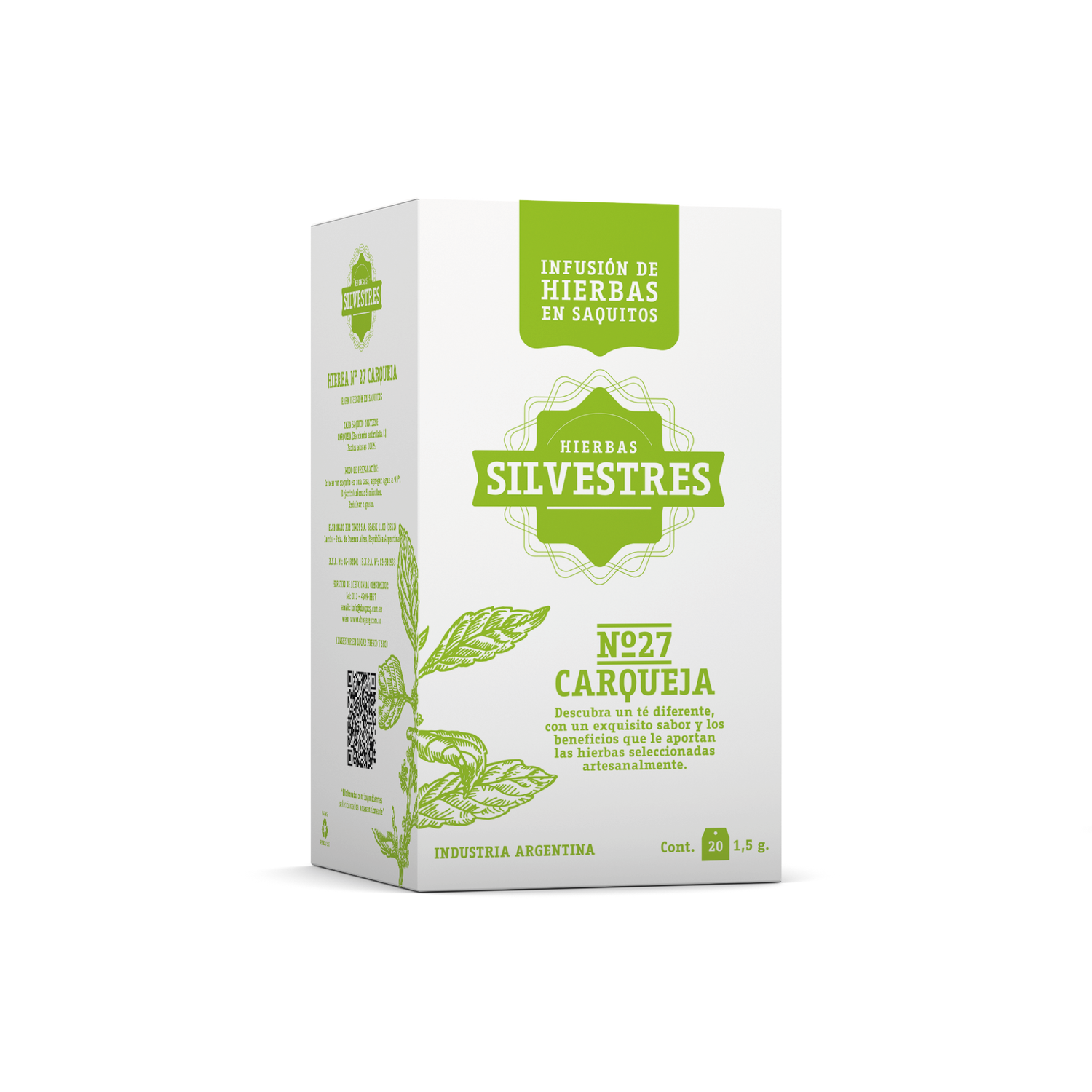 NUEVA IMAGEN | CARQUEJA X 20 SAQUITOS HIERBAS SILVESTRES