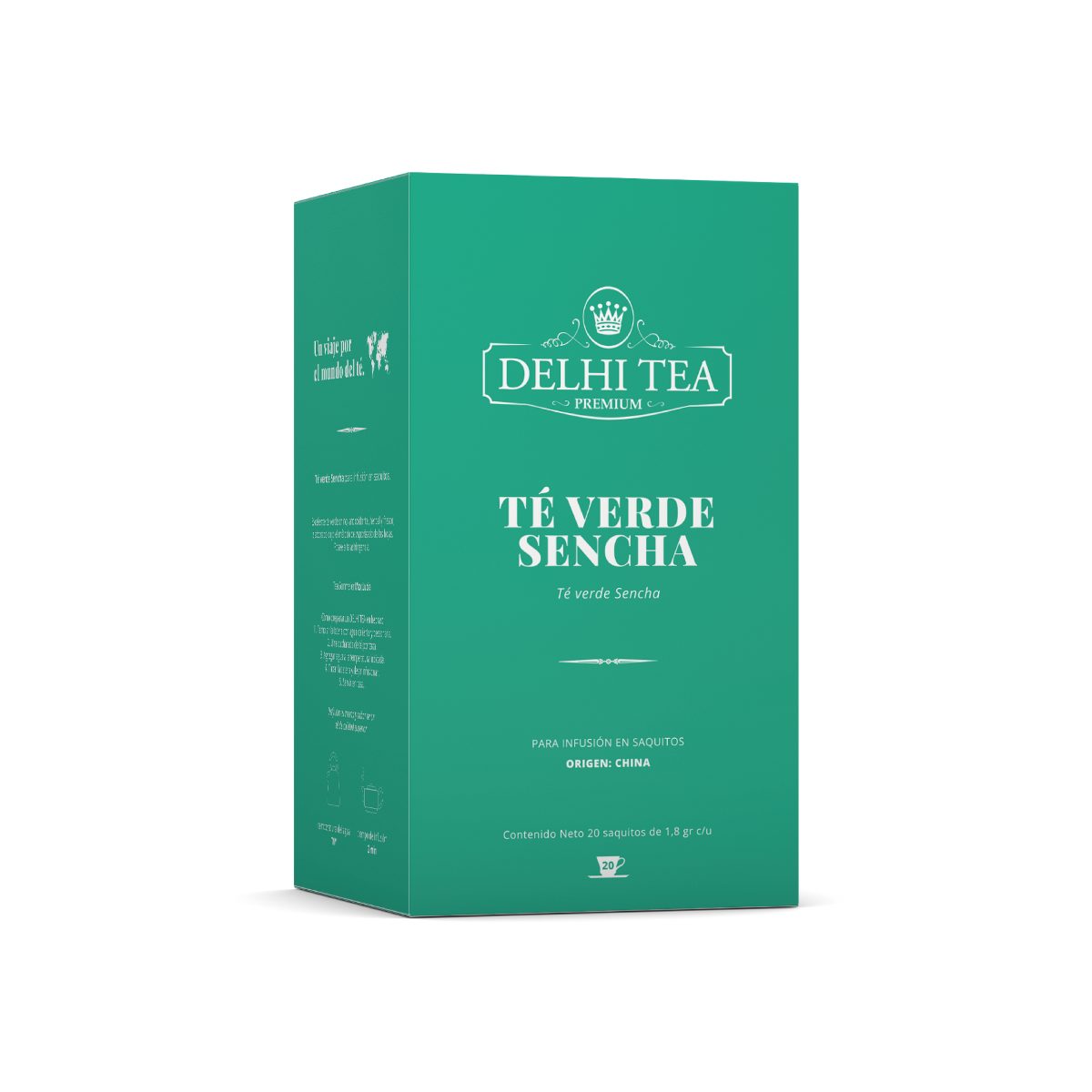 TE VERDE SENCHA X 20 SAQUITOS DELHI TEA