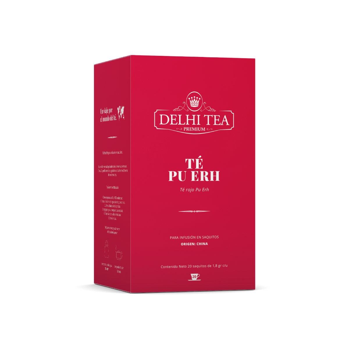 TE ROJO PU ERH X 20 SAQUITOS DELHI TEA