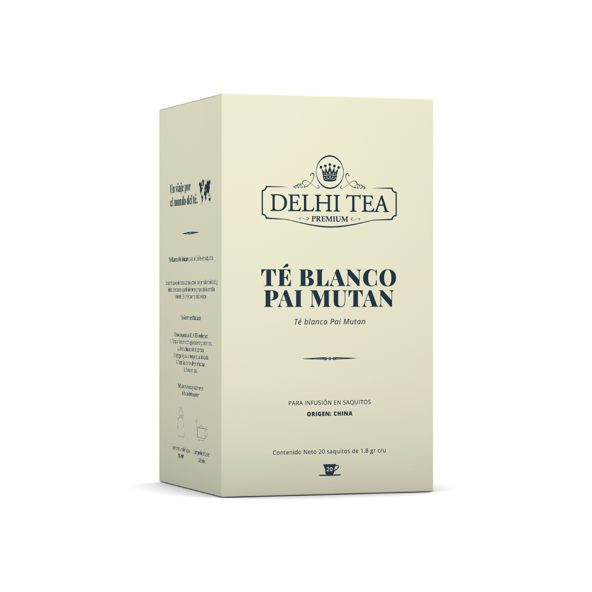 TE BLANCO PAI MUTAN X 20 SAQUITOS DELHI TEA