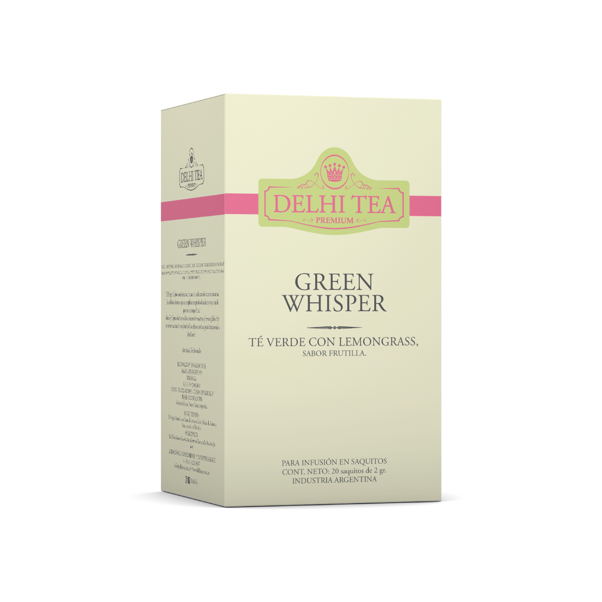 GREEN WHISPER X 20 SAQUITOS DELHI TEA