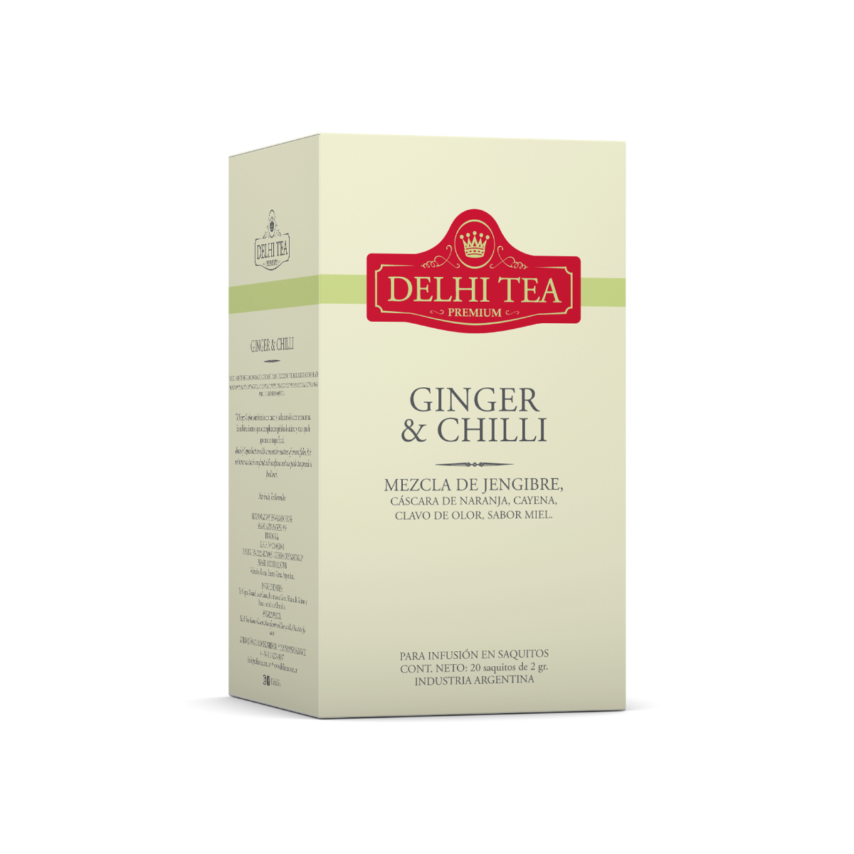 GINGER & CHILLI X 20 SAQUITOS DELHI TEA