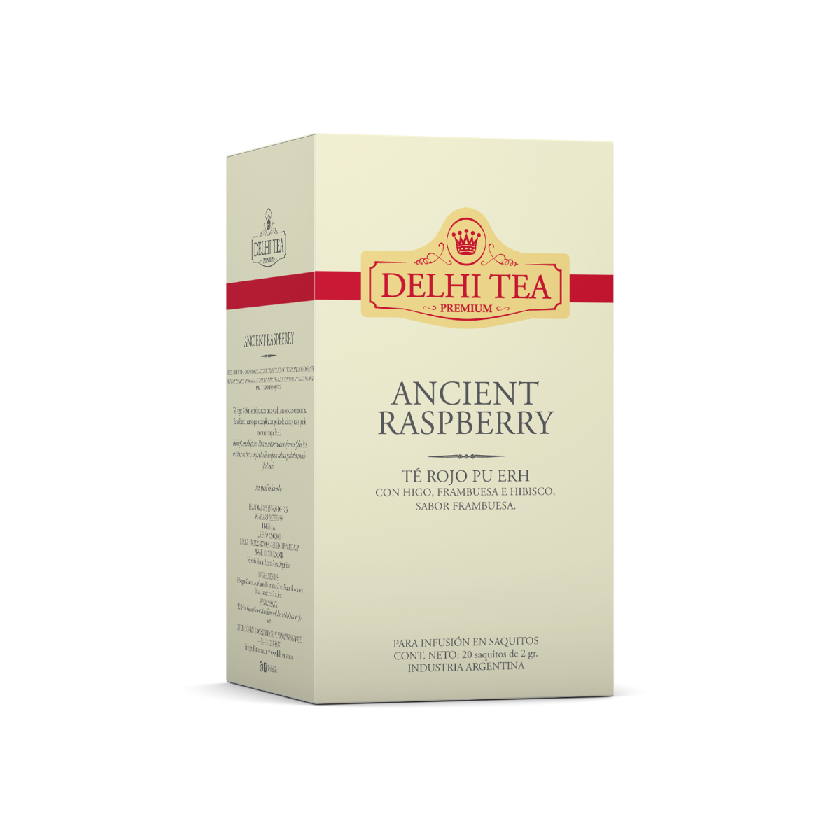 ANCIENT RASPBERRY X 20 SAQUITOS DELHI TEA