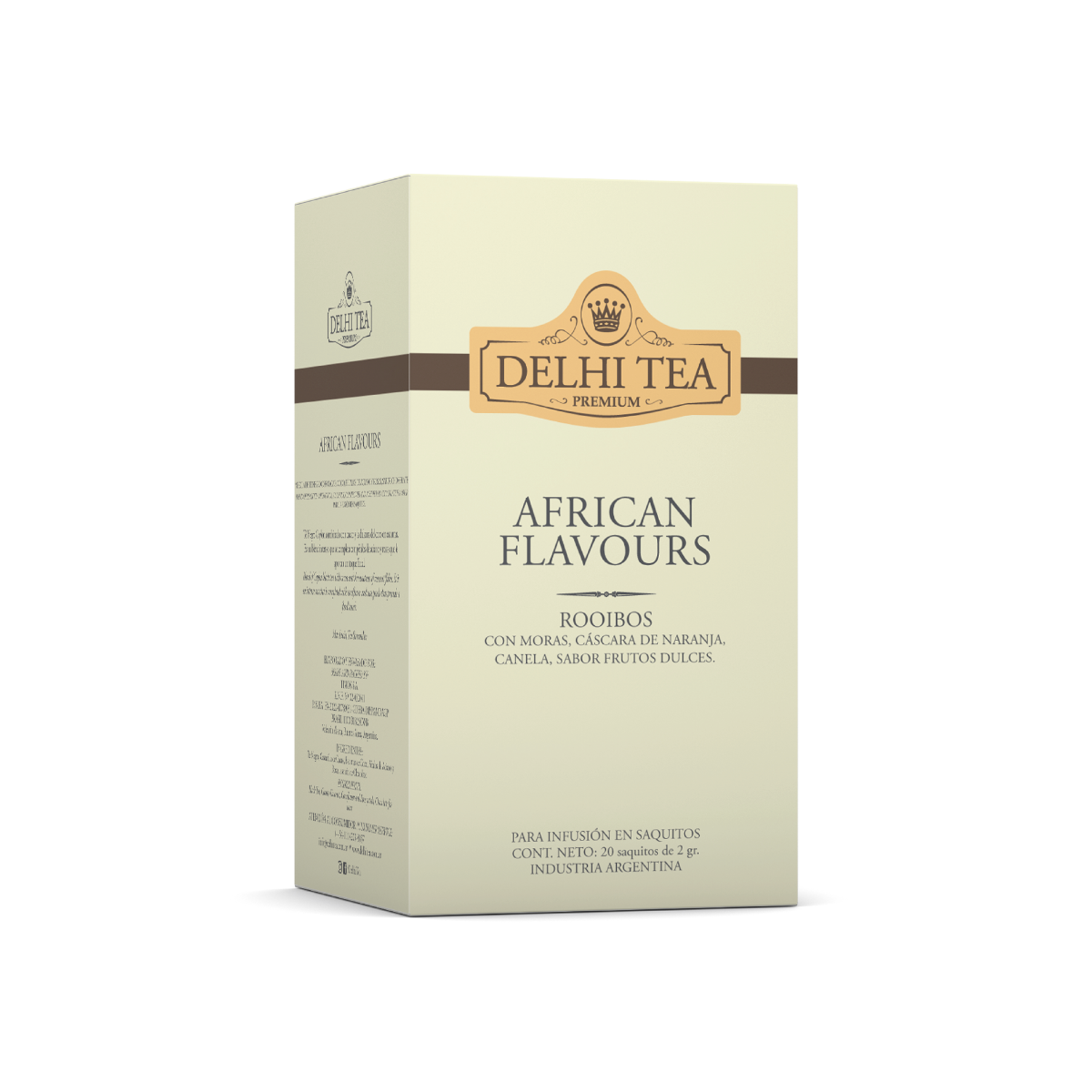 AFRICAN FLAVOURS X 20 SAQUITOS DELHI TEA