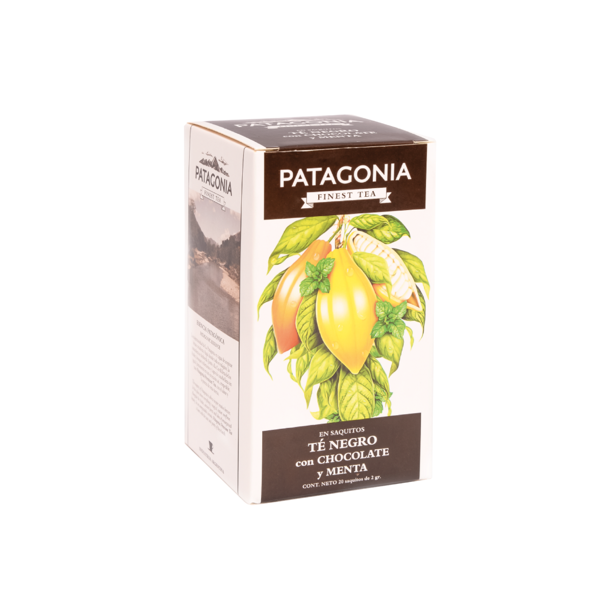 TE NEGRO CON CHOCOLATE & MENTA X 20 SAQUITOS PATAGONIA