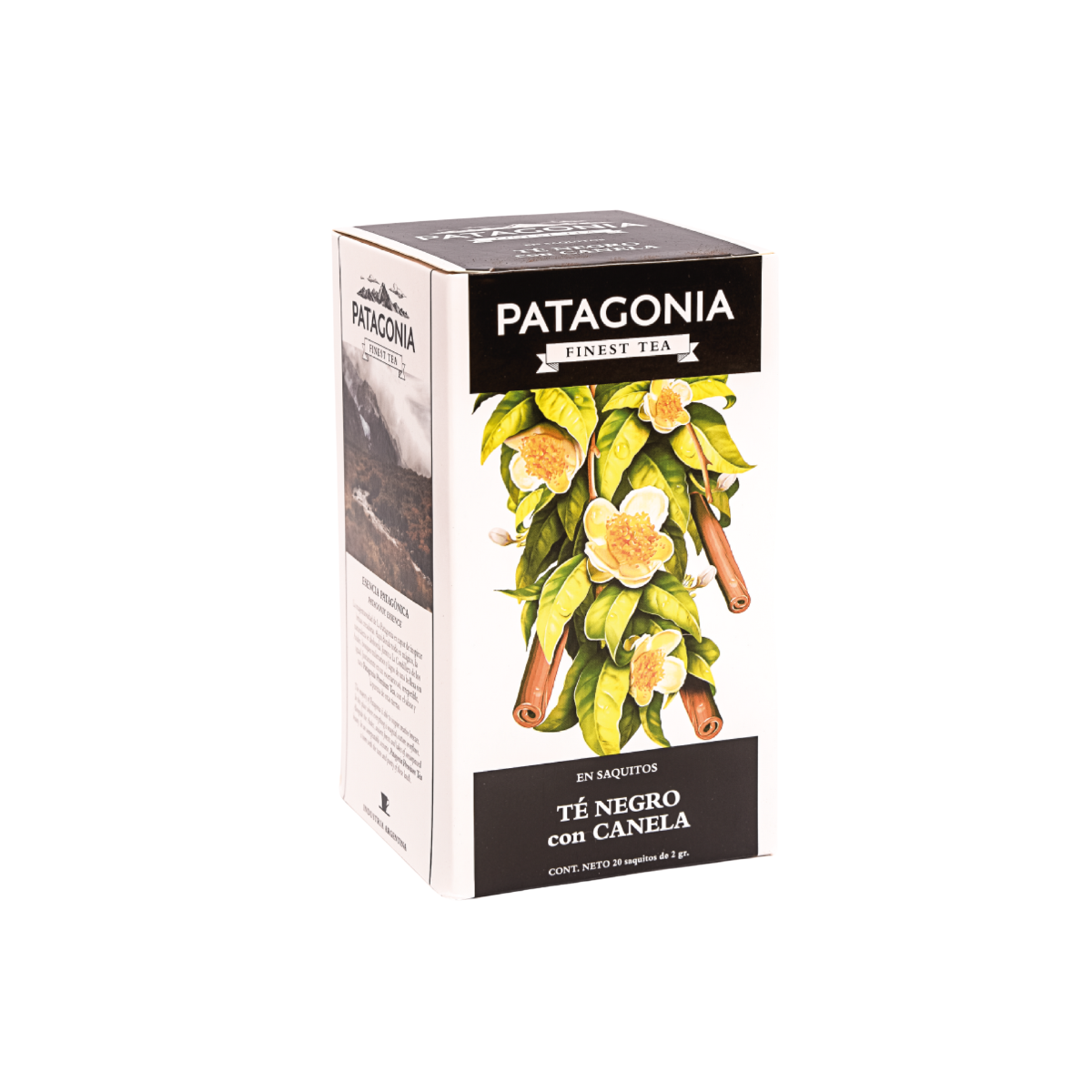 TE NEGRO CON CANELA X 20 SAQUITOS PATAGONIA