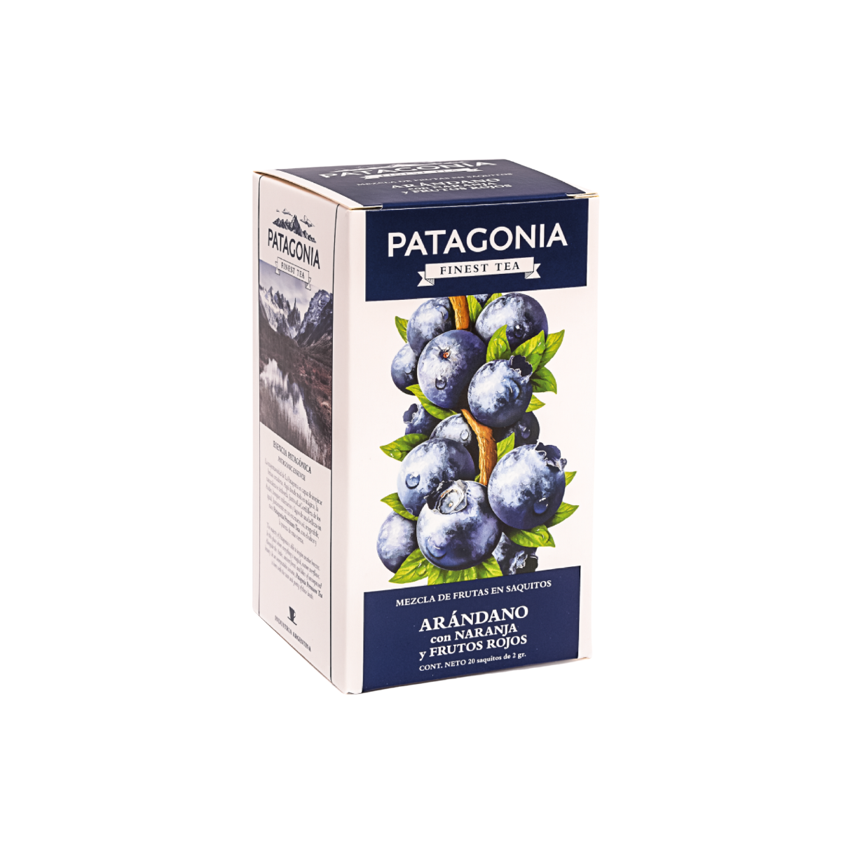 ARANDANO AZUL CON FRUTOS ROJOS & NARANJA X 20 SAQUITOS PATAGONIA