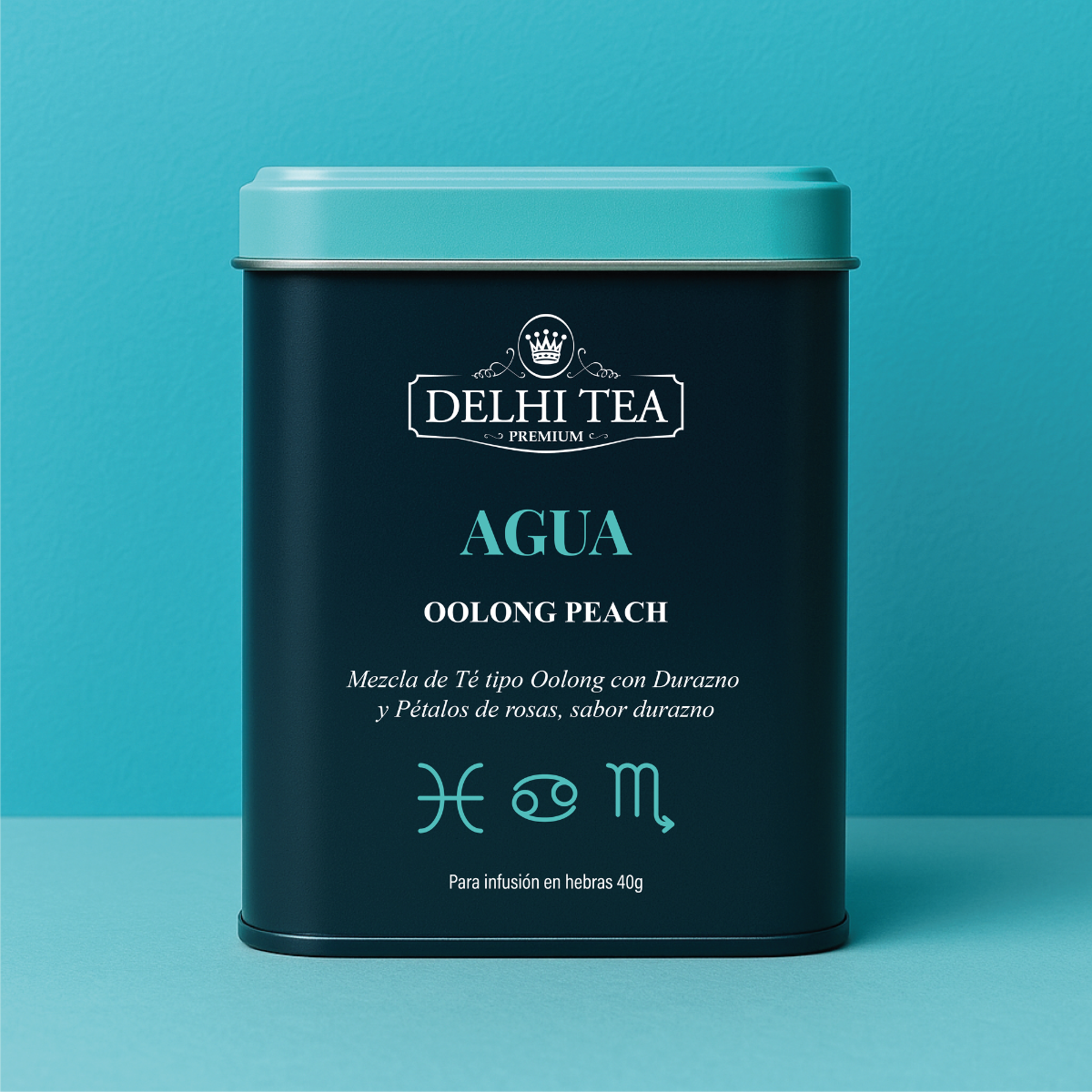 AGUA - OOLONG CON DURAZNO Y ROSAS X 40 LATA