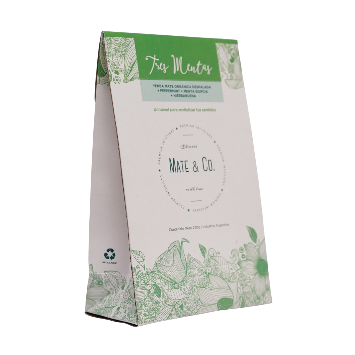 TRES MENTAS YERBA COMPUESTA REPUESTO X 250 G MATE & CO