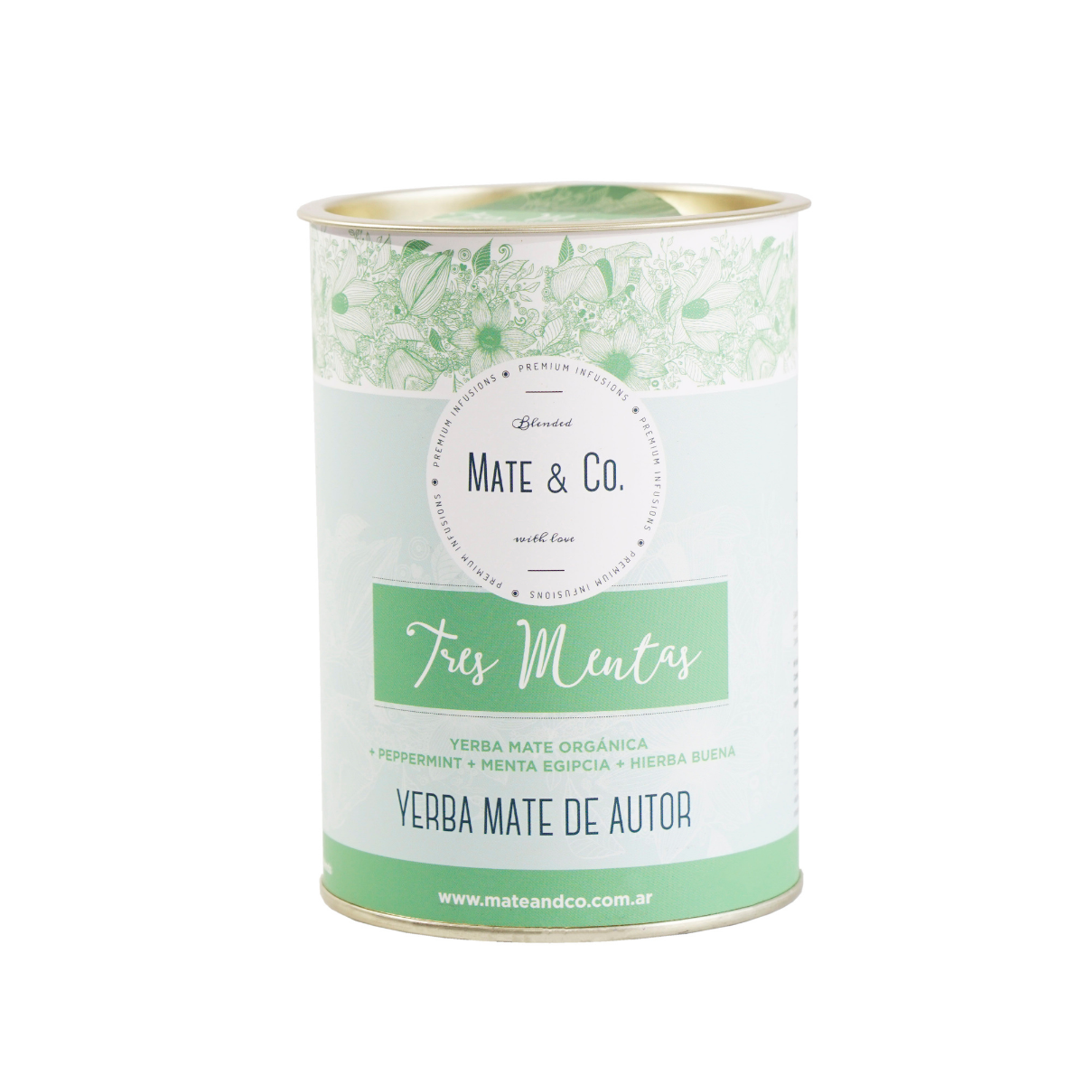 TRES MENTAS YERBA COMPUESTA LATA  X 220 G MATE & CO