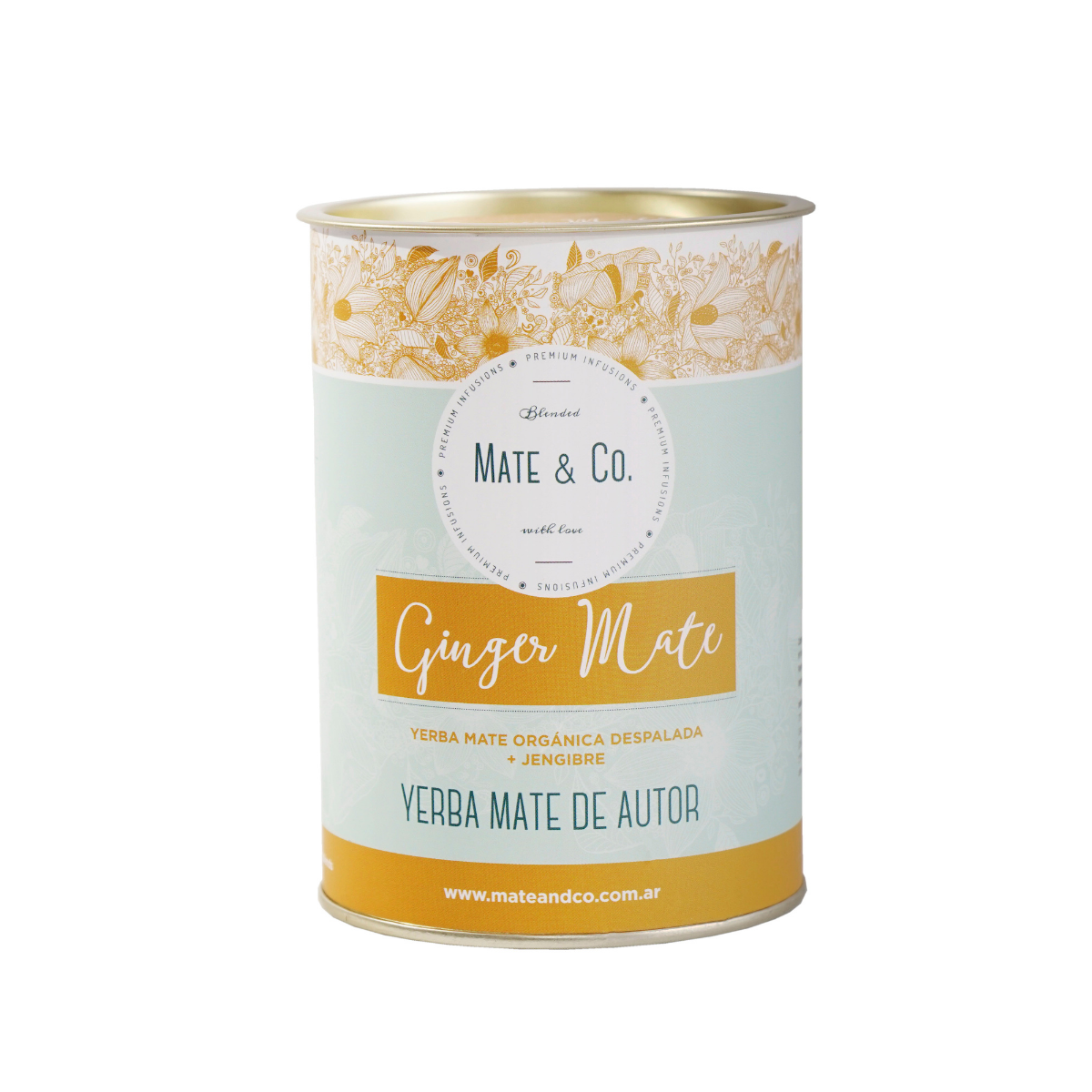 GINGER MATE YERBA COMPUESTA LATA X 250 G MATE & CO