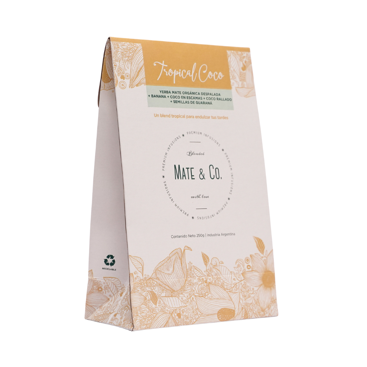 TROPICAL COCO YERBA COMPUESTA RESPUESTO X 250 G MATE & CO