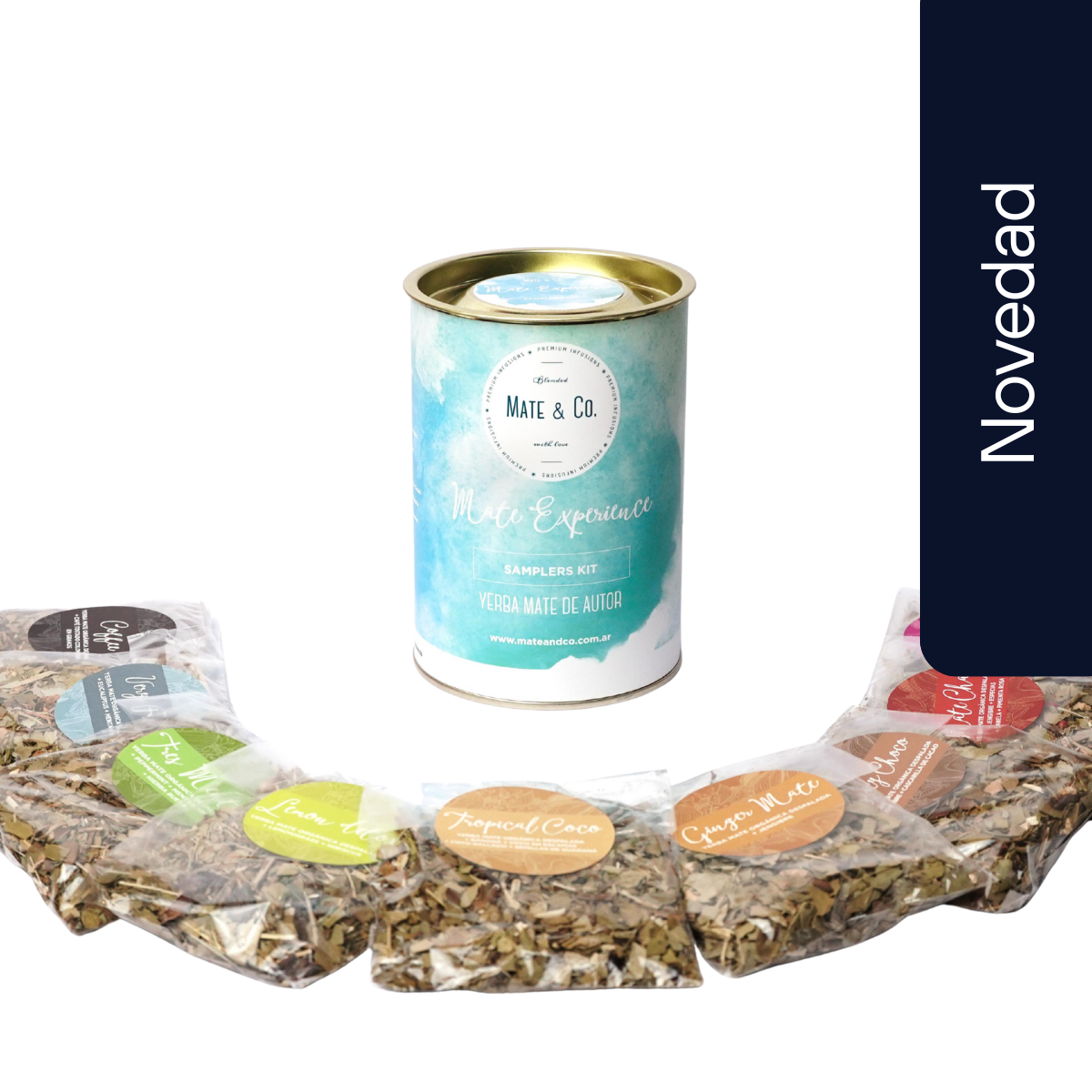 MATE EXPERIENCE LATA X 280 G - MIX BLENDS YERBA MATE & CO MIX BLENDS - 9 VARIEDADES