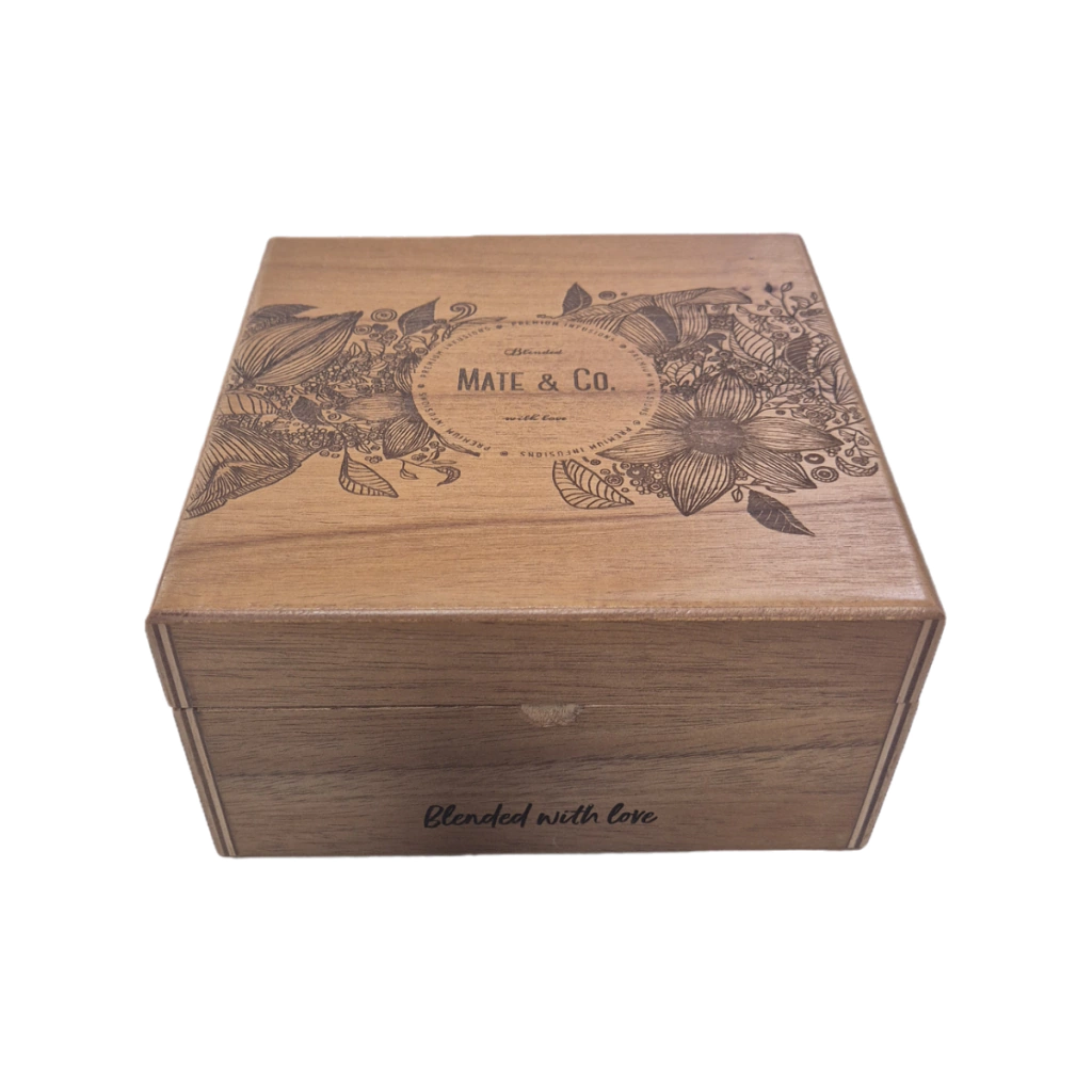 CAJA DE MADERA MATE BAGS X 60