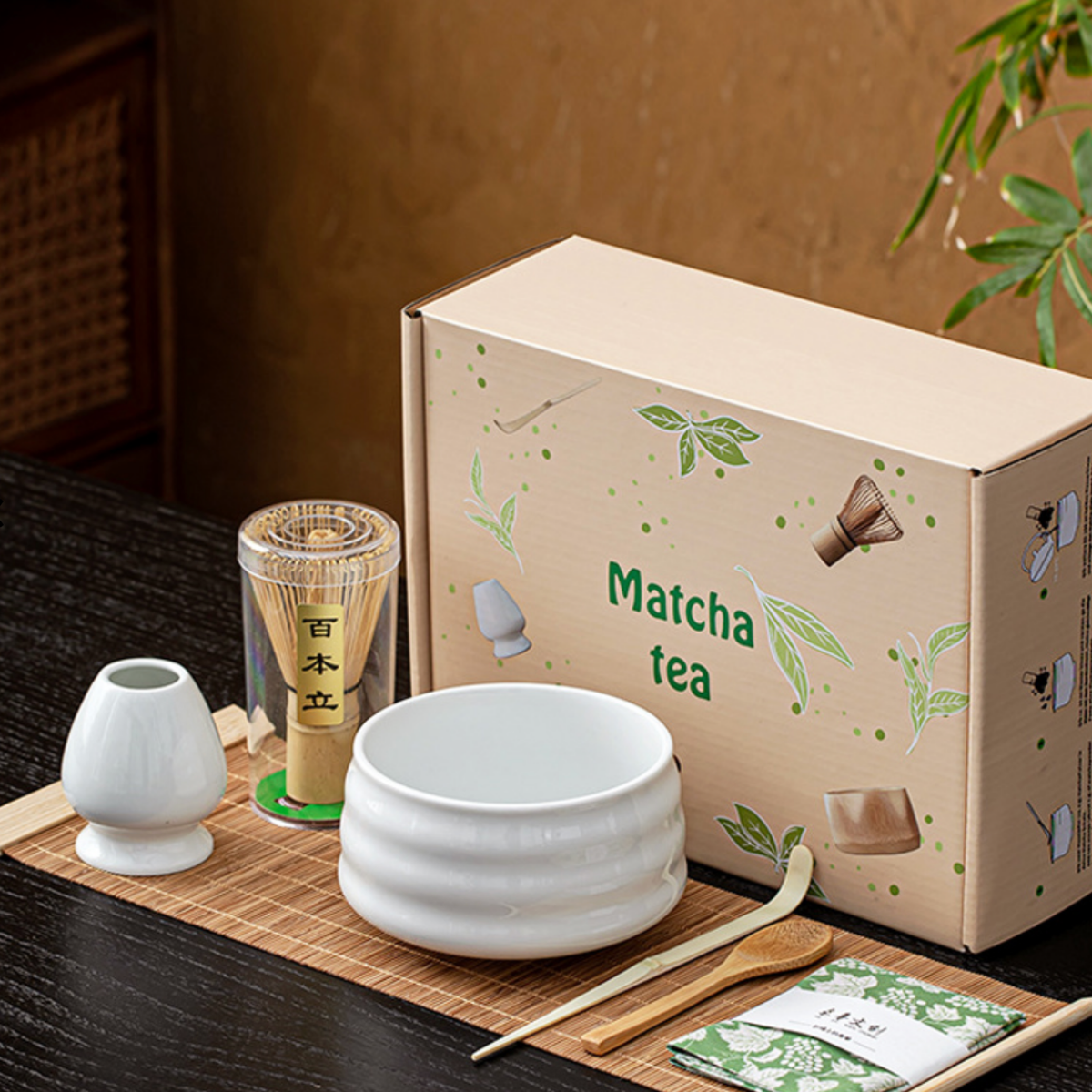 SET MATCHA CEREMONIAL X 7 PIEZAS