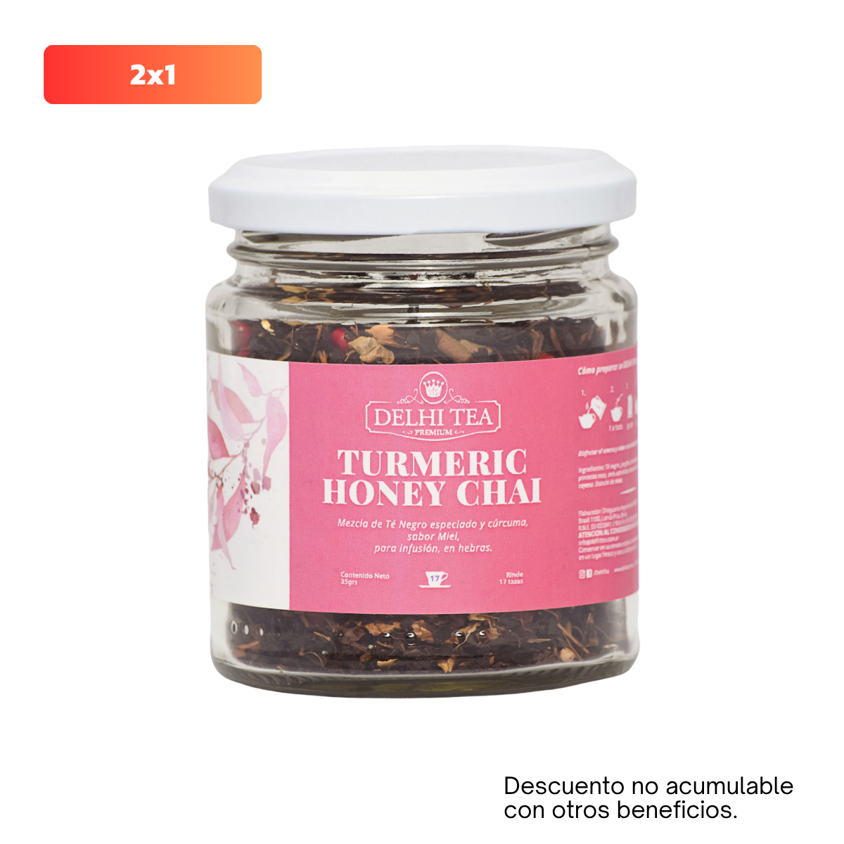 TURMERIC HONEY CHAI X 35 G FRASCO DELHI TEA