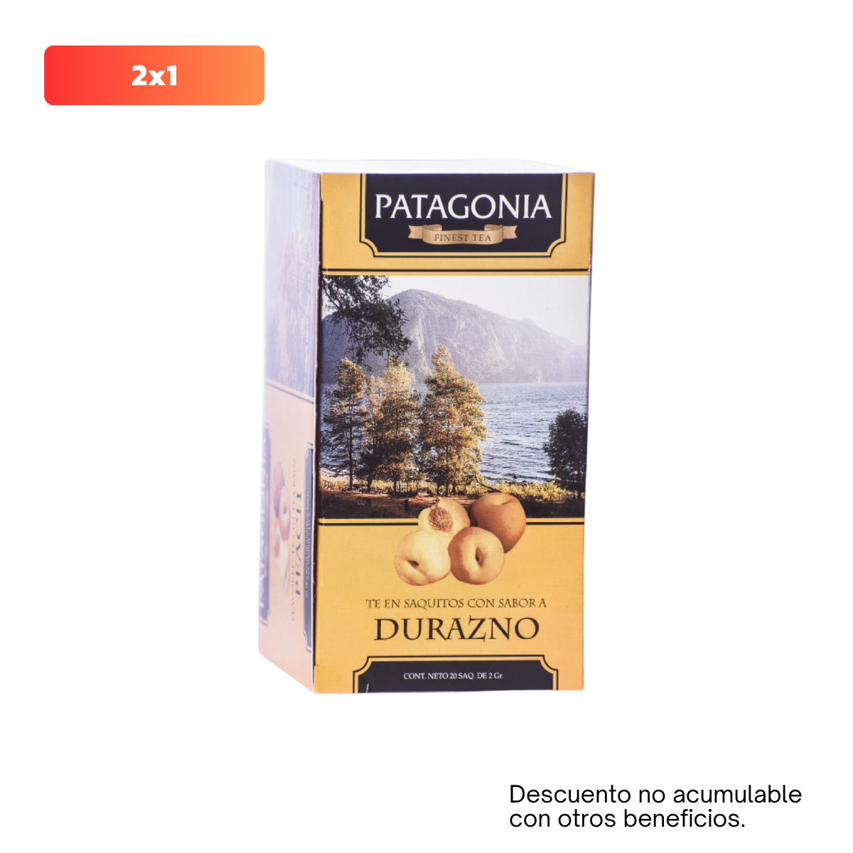 DURAZNO X 20 SAQUITOS PATAGONIA