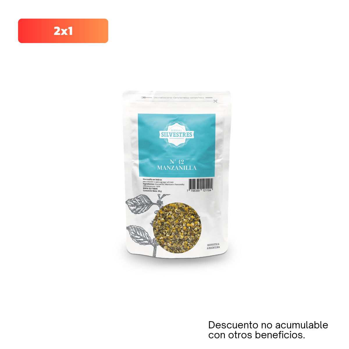 DOYPACK SILVESTRES NUEVO MANZANILLA X 30 G