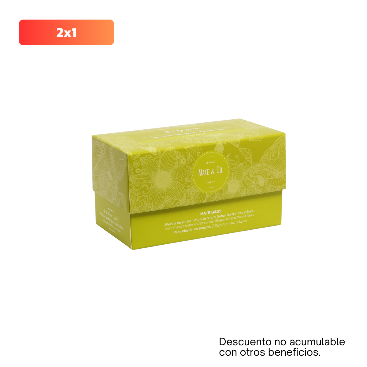 MATE BAGS EARLY GREEN X 20 SAQUITOS MATE & CO