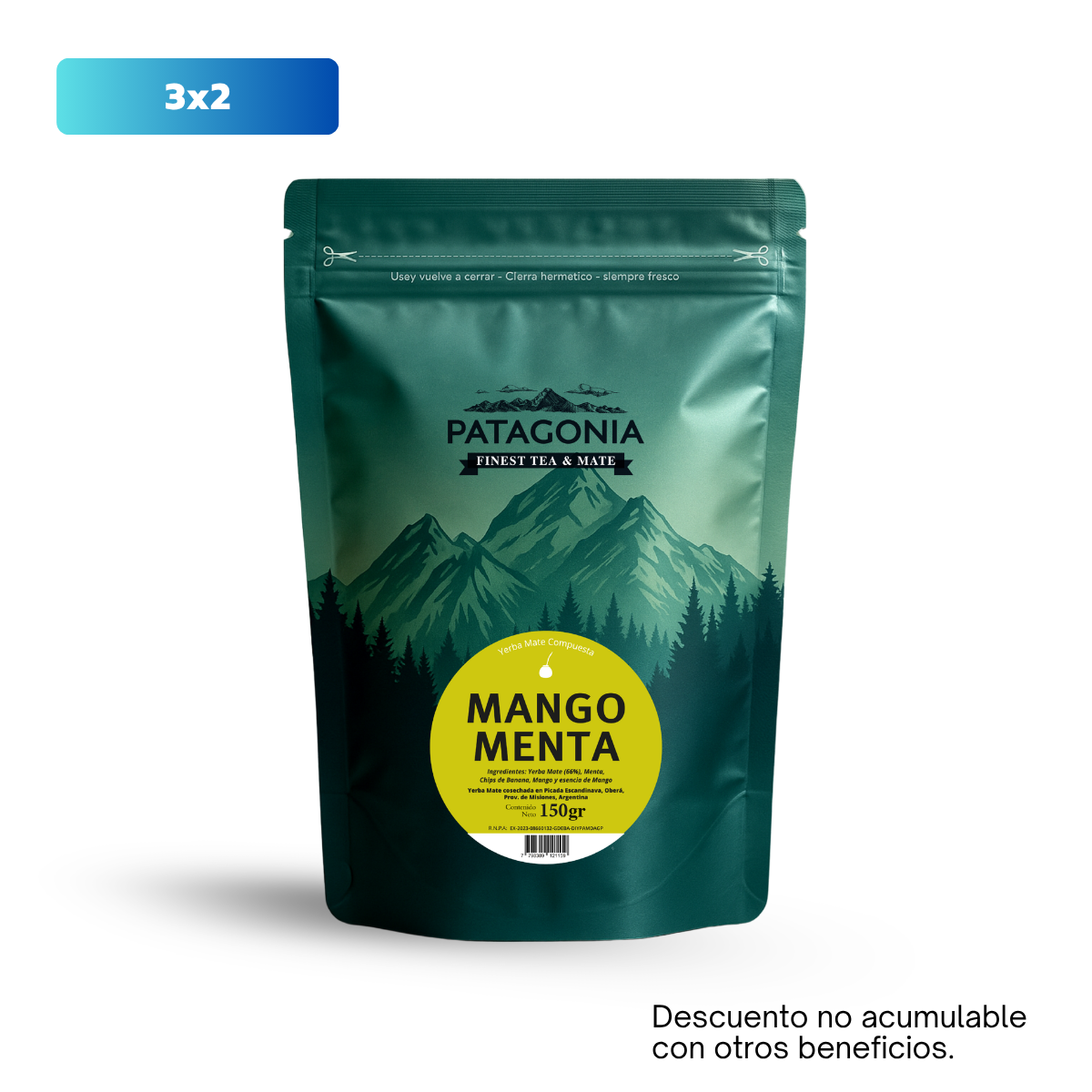 MATE MANGO MENTA DOYPACK X 150 G PATAGONIA
