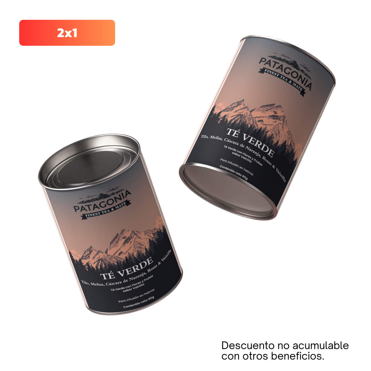 TE VERDE, TILO, MELISA LATA X 80 G PATAGONIA