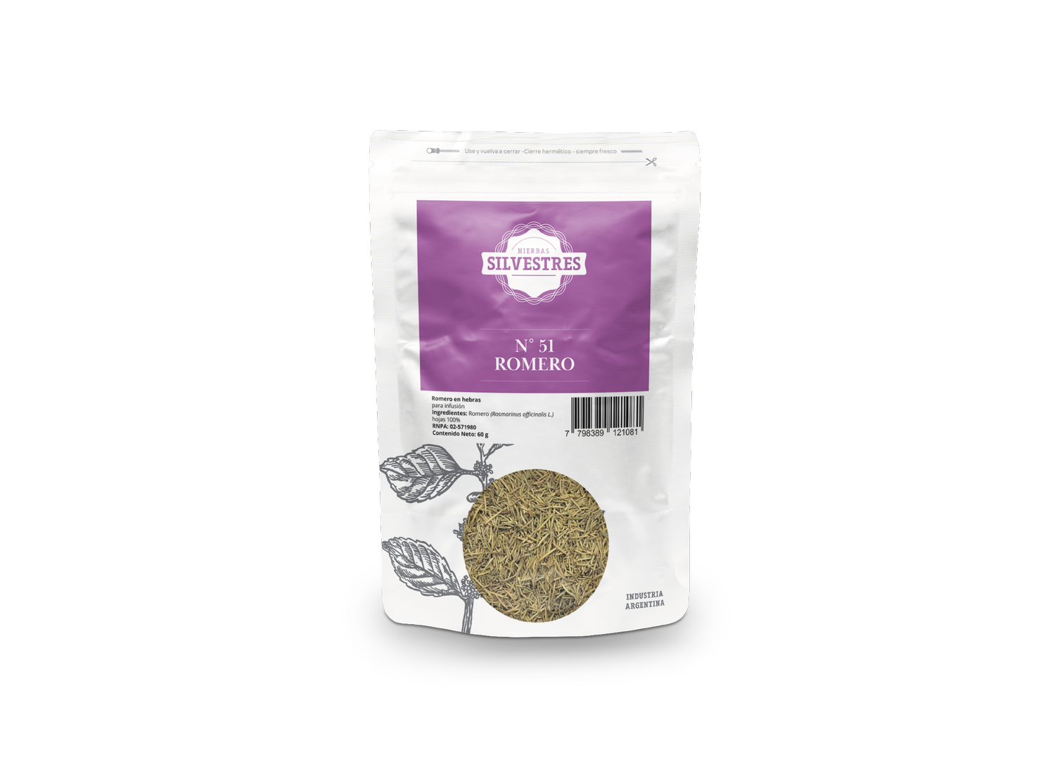 DOYPACK SILVESTRES NUEVO ROMERO X 60 G