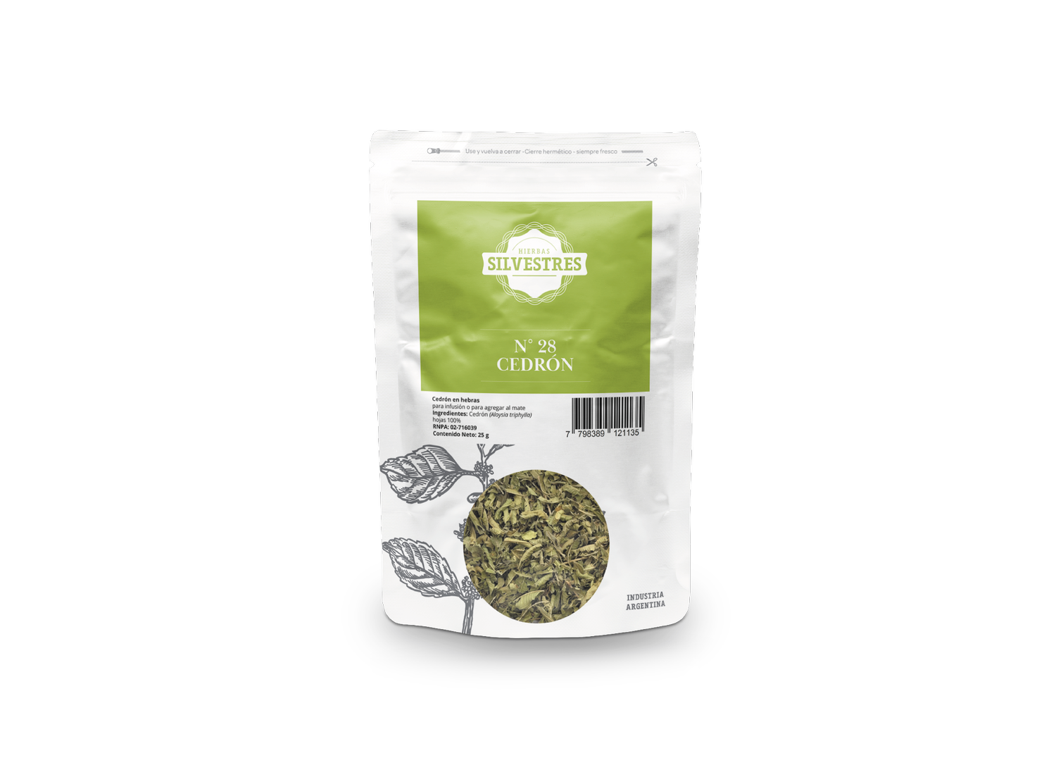 DOYPACK SILVESTRES NUEVO CEDRON X 25 G