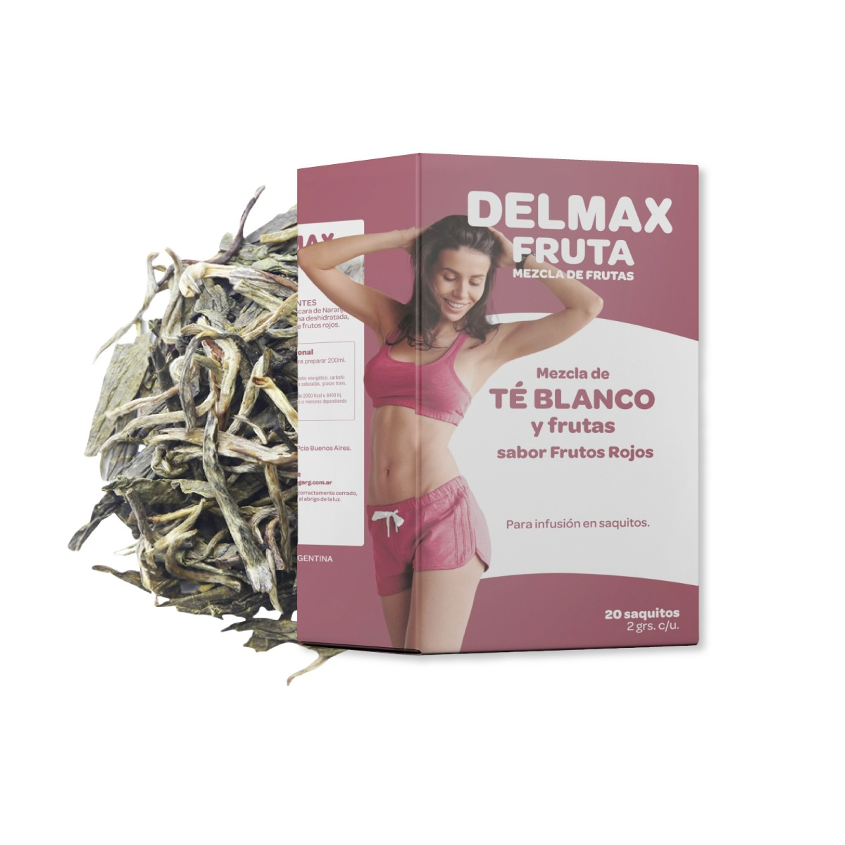 TE BLANCO CON FRUTOS ROJOS X 20 SAQUITOS DELMAX