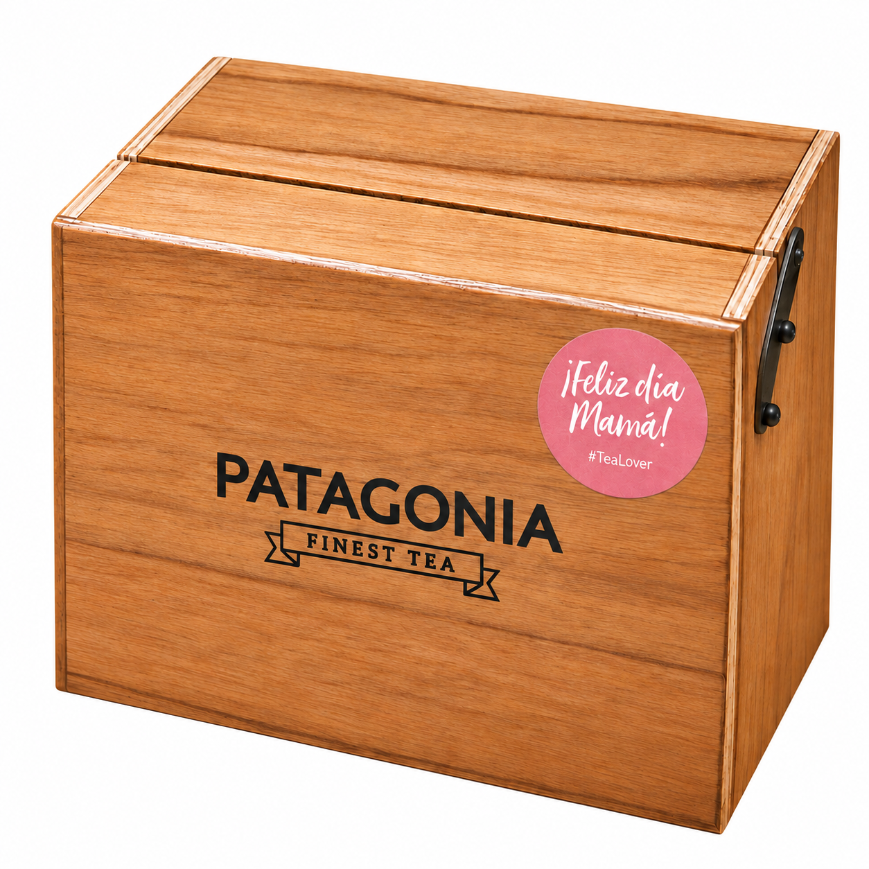 CAJA DE MADERA MINI PATAGONIA X 60 SAQUITOS PREMIUM