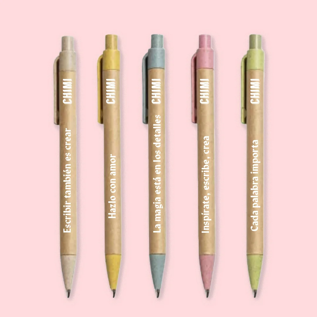 Set de Lapiceras bicolor x5