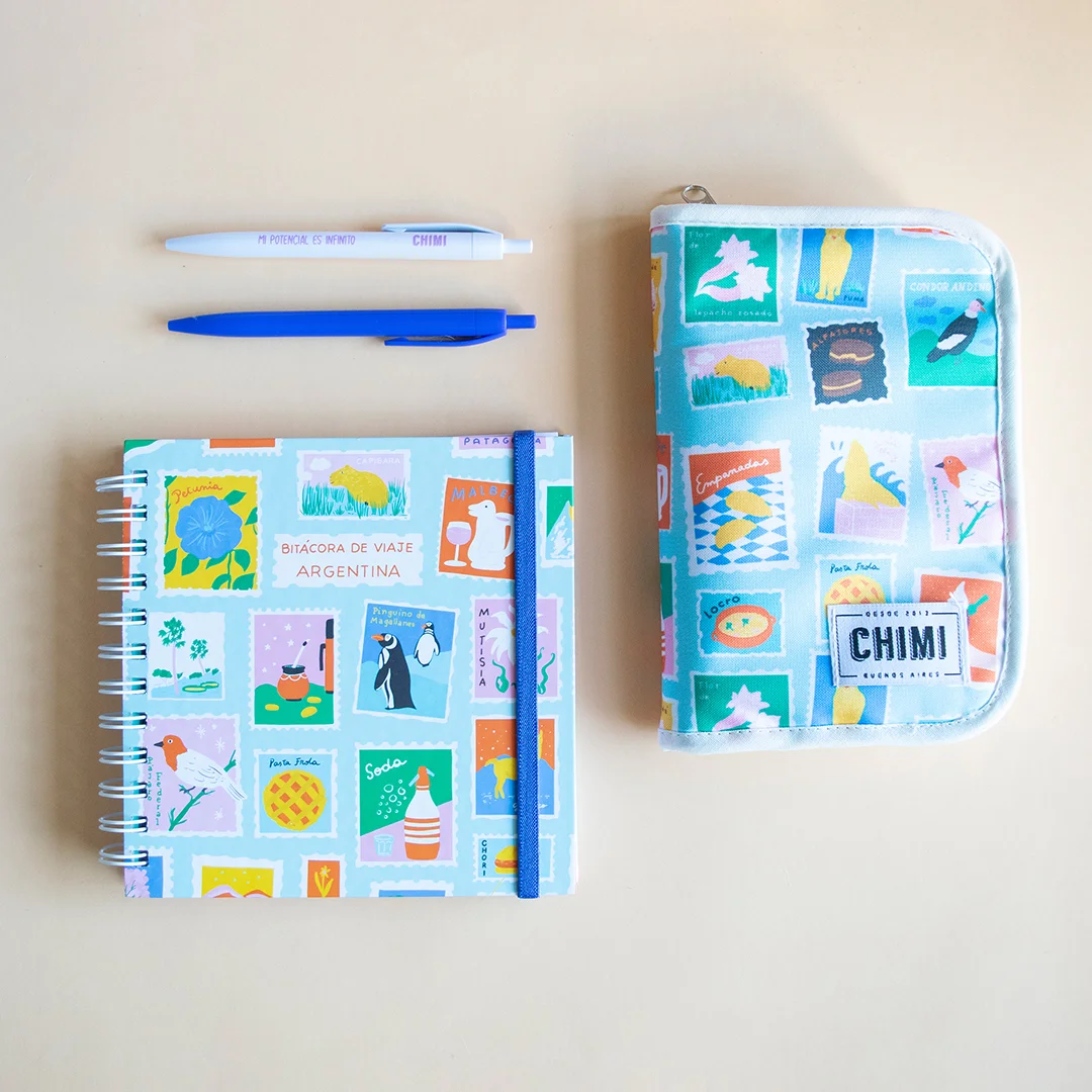 Set travel estampillas