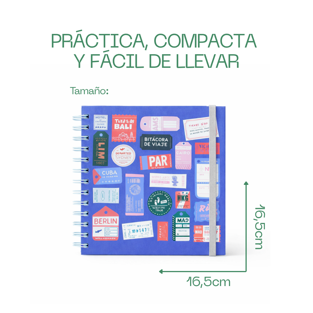 Bitácora de viaje Tickets azul