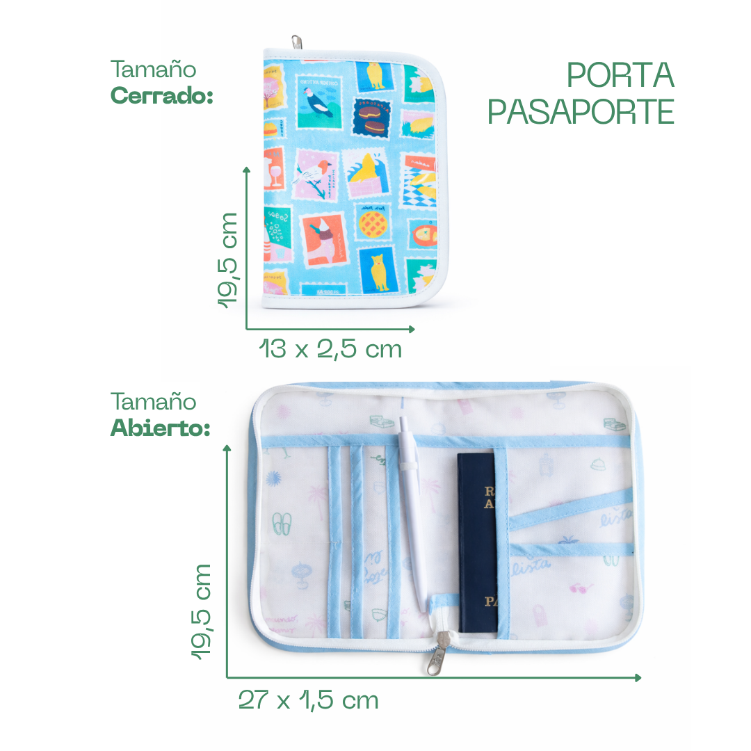 Portapasaporte / Estuche porta documentos ✈️✨ Argentina