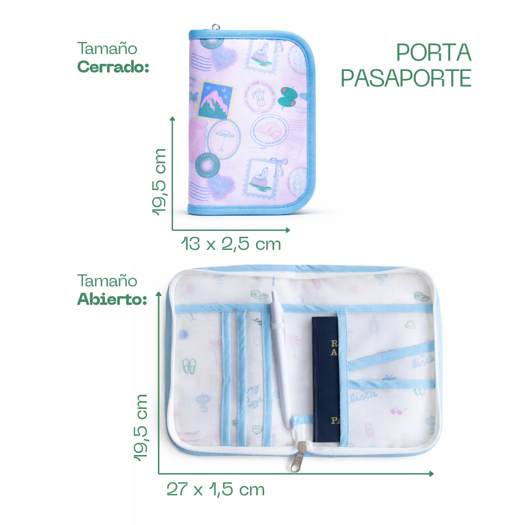 Portapasaporte / Estuche porta documentos ✈️✨ In my travel era