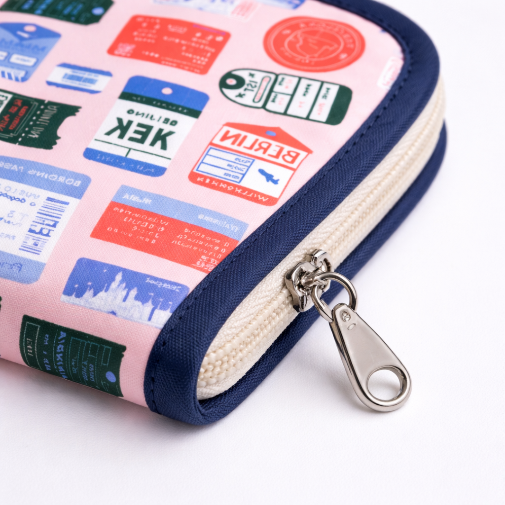 Portapasaporte / Estuche porta documentos ✈️✨ Tickets rosa