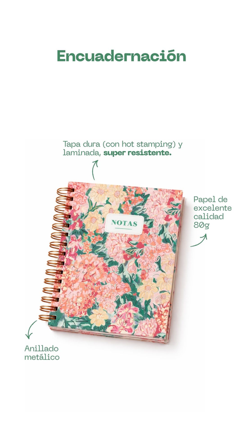 Cuaderno A5 Floribunda