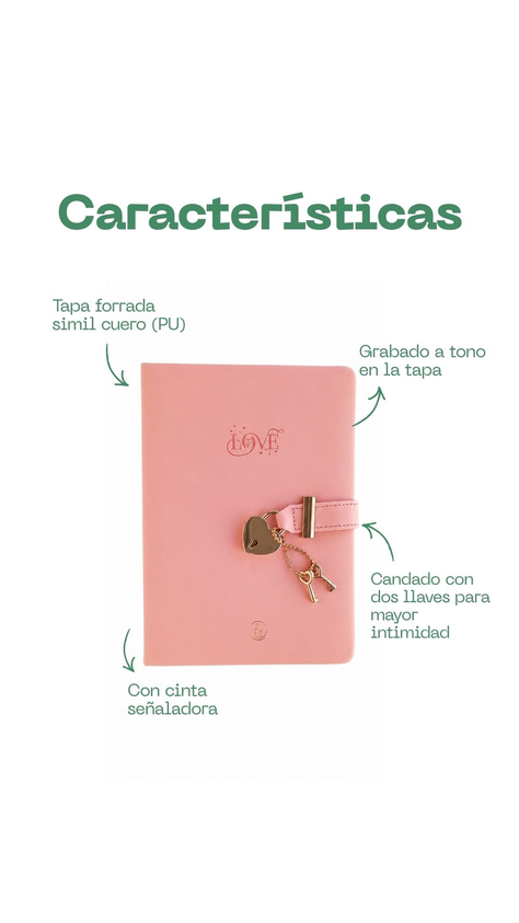 Diario Íntimo PU Love