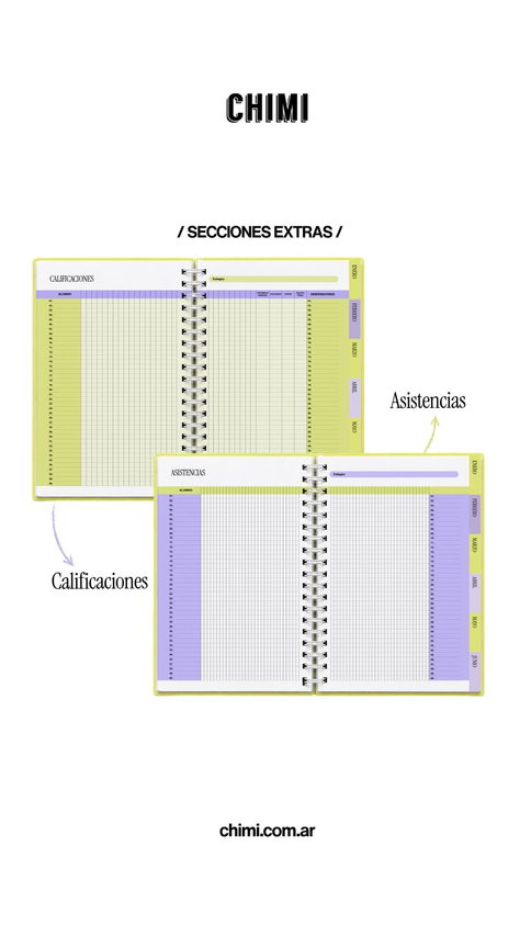 Agenda Docente A5 Lavanda