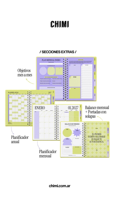 Agenda Universitaria A5 Semanal Violeta Silvestre