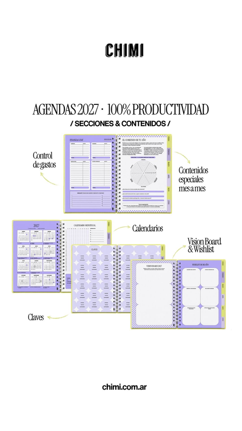 Agenda 100% Productividad A5 Diaria Herbario