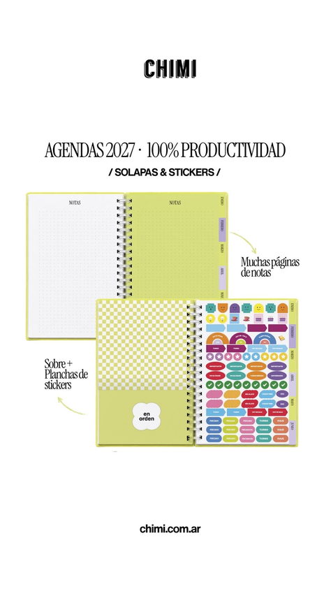 Agenda 100% Productividad A5 Semanal Herbario