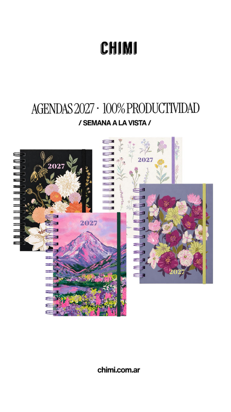 Agenda 100% Productividad A5 Semanal Herbario