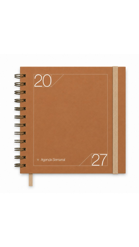 Agenda Cuadrada Neutra Semanal Terra