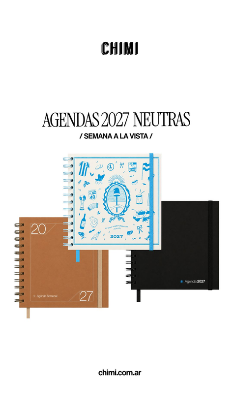 Agenda Cuadrada Neutra Semanal Eclipse