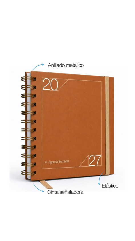 Agenda Cuadrada Neutra Semanal Terra