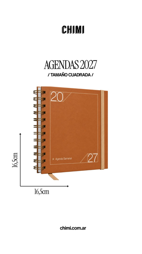 Agenda Cuadrada Neutra Semanal Terra